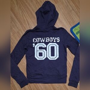 Victoria's Secret PINK Y2K NFL Dallas Cowboys Bling Full Zip Sweatshirt Size M